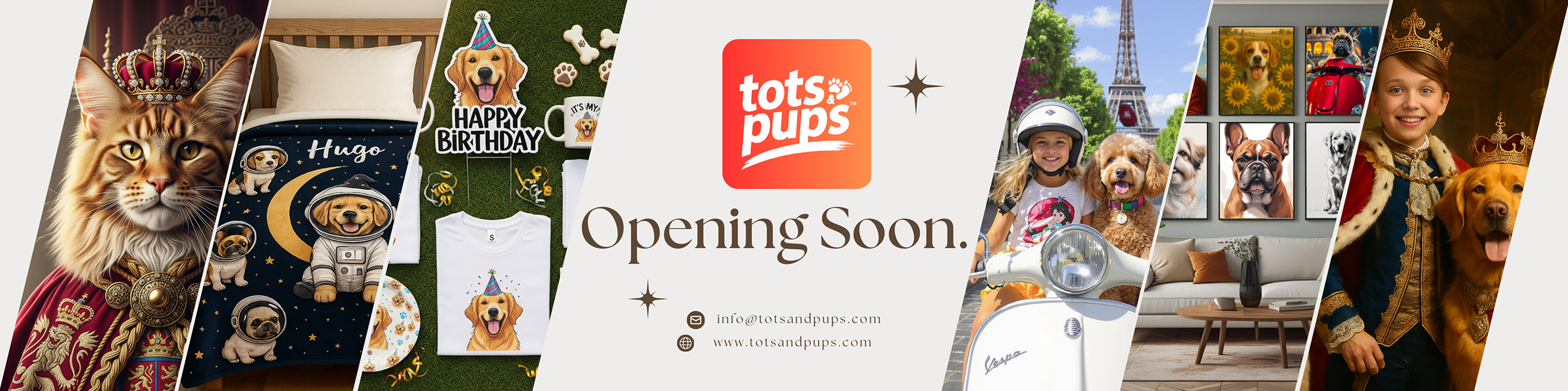 Tots and Pups Banner